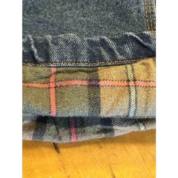 Lakin Mckey Mens Flannel Lined Dark Wash Carpenter Jeans Size 42x30 (5106) - Picture 8 of 8